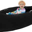 Peapod Sensory Chair 60", Inflatable Autism Sensory Pod - Provide Sensory Relief Therapy for Children 3+ with Special Needs, Games and Reading Loungers, Includes Air Pump (Black)