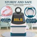 Fabulas Portable Potty for Toddler Travel, Foldable Travel Potty Training Toilet Seat for Kids Boys Girls, Emergency Mobile Toilet In Car for Camping Outdoor Indoor, with 30 Disposable Bags, Blue