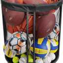 Ball Storage Bin for Garage, Balls Holder for Soccer, Basketball, Ball Cart, Rolling Basketball Rack for Outdoor, Indoor (52.3 U.S. Gals)