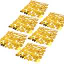 Light Gold Shimmer Wall Backdrop,6Pcs Gold Sliver Sequin Wall Panel Backdrop 11.8 x 11.8inch Sequin Wall Panels Photography Props for Party(Gold)