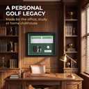 12x17in Black Soild Wood Golf Scorecard Golf Ball and Photo Frame, 12.6 x 17.4 x 2.6"
