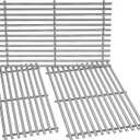 Stanbroil Stainless Steel Cooking Grates for Weber Summit 600 Series Summit E/S 640/650/660/670 Gas Grills with a Smoker Box, Replacement Parts for Weber 67552 - Set of 3