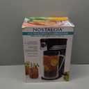Nostalgia 3-Quart Iced Tea & Coffee Brewing System With Double-Insulated Pitcher, Strength Selector & Infuser Chamber, Also Perfect For Lattes, Lemonade, Flavored Water, Black
