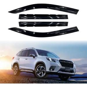 Tape-On Side Window Visor Deflectors Rain Guards for 2019-2024 Su-baru Fo-Rester Rain Deflectors, Visors Accessories for Cars 4pcs