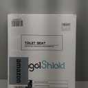 Black Elongated Toilet Seat Natural Wood Toilet Seat with Zinc Alloy Hinges, Easy to Install also Easy to Clean, Scratch Resistant Toilet Seat by Angol Shiold (Elongated, Black)