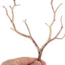 HOMSFOU 12pcs Artificial Antler Shaped Tree Branches Light Brown Plastic Twigs for DIY Crafts Floral Arrangements Headband Decorations Wedding Decor