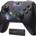 EasySMX X05Pro Wireless PC Controller Quiet-Press Buttons, 2-Stage Impulse Triggers, 2 Programmable Buttons, Hall Joysticks, 1000mAh Battery, 1000Hz Polling Gaming Controller for PC/Switch/Android/iOS