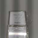 4x4 Picture Frame Silver Brushed Modern Simple Thin Aluminum Metal Photo Frame with HD Real Glass, Display for Tabletop and Wall Collage. (2 Pack) 