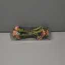 KAOYOO 2 PCS Artificial Rose Bouquet Short Stems for DIY Wedding Decoration Bridal Bouquet Home Decorations(2-PCS) (Pink/Champagne)