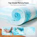 Marsail Full Size Mattress Topper, 3 Inch Gel Memory Foam Bed Topper, Soft Comfortable Mattress Pad for Full Bed, Sleeper Sofa, RV Camper, CertiPUR-US® Certified Foam