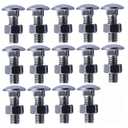 28 Pcs Stainless Bumper Bolts & Nuts Compatible with Chevrolet Chevy II El Camino Malibu Chevelle 1964-1972 (Rear Front Bumper Bolt kit Replace 4A00080-A),14 Bolts & 14 Nuts