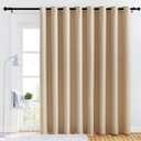 NICETOWN Thick Blackout Curtain and Drape - (120 x 90, Biscotti Beige, 1 Panel) Thermal Insulated Grommet Top Window Drapery for Bedroom, Block Out Light Curtain Panel (120"W x 90"L (Pack of 1))