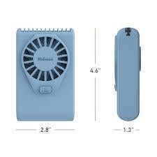 Holmes 4” Necklace Fan – Hands-Free, Battery Powered, Strong Breeze, Compact & Portable, Blue