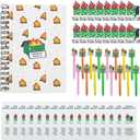 64 Pcs Motivational Pens Notebook Gifts Bulk Pens and Greeting Notebook Journals,Funny Pens and Cards for Coworkers, Teams, Teachers, Students,Nurses,Office