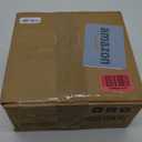 Small Foot Stool Ottoman, Round Pouf Foot Rest, Footstool Ottomans with Rubber Legs Under Desk, Faux Leather Footrest for Couch, Living Room, Bedroom, Office, 13''L x 13''W x 10.2''H, Coffee