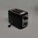 Toastmaster 2-Slice Cool Touch Toaster, Black with Stainless Accent