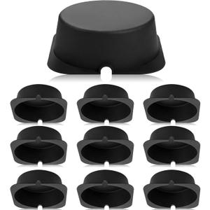 Tuanse 10 Pack Recessed Light Cover for Attic Insulation, Fire Resistant Can Covers for 6 Inch Lighting Fixtures, 8.6 x 8.6 x 2.9 Inch, Reduce Heat Loss & Air Leakage, Easy Install (Black)