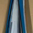 Heated Cat House for Outside Cat in Winter, Insulated Outdoor Feral Cat Shelter with Cat Heating Pad, 2 Doors,Elevated Waterproof Heated Kitty House (Blue, 21.5"x16.5"x18")