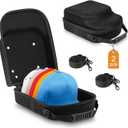 2 PCS Hat Travel Cases for Baseball Caps - Premium Hat Storage Carrier Bag with Handle, Shoulder Strap and Trolley Sleeve, Protect Up to 10 Hats for Travel Home Organizer