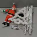 APXXAIBO Christmas LED Ladder Lights Outdoor Waterproof, 8 Modes Remote Control USB Powered String Lights, Holiday Decorative Lights for Eaves Indoor Outdoor Use