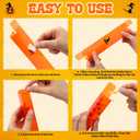 Motiskyy 48 Pcs Halloween Candy Tubes Trick or Treat Containers with DIY Stickers 4.5 oz Plastic Candy Holder Boxes Gumball Tubes Pretzels Rods Boxes for Halloween Party Supplies DIY Prizes Gift