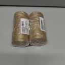 2 x Vanhench 400Feet Natural Jute Twine String, Bulk Hemp Jute Rope Cord Twine for Crafts Gardening, Gift Wrapping, Arts & Crafts, Wedding Dcor, Packing Material Burlap Ribbon, Christmas (2 mm x 122 m, Brown)