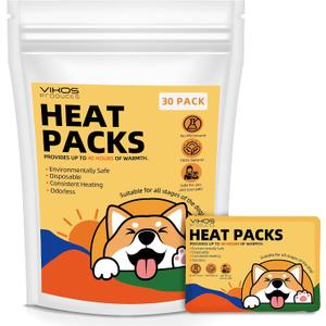 30-Pack Disposable Heat Packs for Newborn Puppies & Small Pets, Portable Puppy Warmers for Crates, Travel & Anxiety Relief, No Electricity Needed, Provides Up to 40 Hours of Safe Odorless Warmth