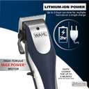 Wahl Lithium Ion Pro Rechargeable Cordless Hair Clippers for Men, Woman, & Children with Smart Charge Technology for Convenient at Home Haircutting - Model 79470