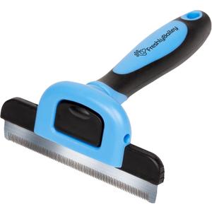 Deshedding Brush for Short Haired Dogs & Cats - Cat and Dog Brush for Shedding Short Hair - Highly Effective Deshedder Grooming Comb