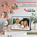 BIGASUO Digital Picture Frame Frameo 15.6" WiFi Electronic Photo Frames Large with 64GB Memory 1920x1080 IPS FHD Touch Screen Share Moments Instantly Anywhere Photo Gifts for Parents and Grandparents