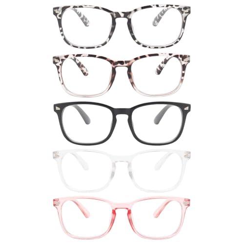 MIGSIR Blue Light Blocking Glasses for Computer Gaming, Fashion Fake Helps Reduce Screen Fatigue Eyeglasses for Women Men