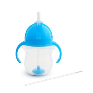 Munchkin Click Lock Weighted Flexi-Straw Cup 7 Ounces, Blue
