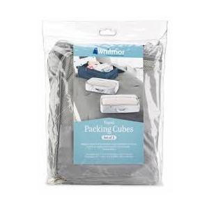 WHITMOR Travel Packing Cubes Pack Of 3 Gray