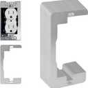 Wall Plate Spacer, 20-Pack Metal Flush Fit Leveling Plates  Receptacle Spacers & Outlet Shims for Loose Electrical Outlets, Single-Gang Electrical Box Levelers for Wall Fix & Outlet Alignment (Silver - 20 pcs)