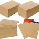 500 Pack Gift Card Envelopes 2.4 X 3.5 Inches Paper Credit Card Sleeve Key Card Holder for Protector Business Party Office (Brown)