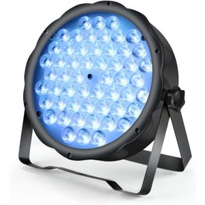 BETOPPER LED Par Lights 54 x 1.5W, RGB Stage Lights DMX DJ Lighting Sound Activated with Stand, Strobe Light & Wash Par Lighting DMX for Parties, Church, Wedding, Bars
