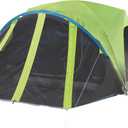 Coleman Carlsbad Dark Room Tent with Screened Porch 4/6 Person Tent Blocks 90% of Sunlight to Keep Inside Cool Weatherproof with Easy Setup Made of PFAS-Free Materials