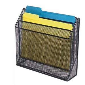 1InTheOffice 3 Tiers File Folder Organizer, Desk Sorter, Black Mesh