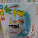 Intex Gator 6.6' x 5.6' x 4" Outdoor Inflatable Kiddie Pool Water Play Swim Center