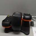 Under Desk Elliptical Machine, Electric Elliptical Leg Exerciser for Seniors with 12 Adjustable, Portable Quiet Elliptical Exercise Machine, Seated Pedal Exerciser with Remote Control (Orange)