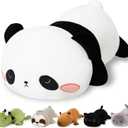 Finebee Weighted Panda Stuffed Animals, Cute Weighted Panda Plush, Soft Stuffed Weighted Plushie Pillow Gifts for Kids & Adults (23.6" 3.1Lbs), Large