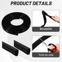 MorningRo 1 Pack T-Slot Cover for Milling Machine (5/8'',Black)