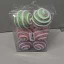 WESAIL 3.75 Christmas Colorful Sprinkles Balls Ornaments Set, Sugar and Candy Hanging Topper Picks Gift for Xmas New Year Birthday Party Supplies