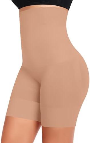 Werena Tummy Control Shapewear Shorts for Women Seamless High Waisted Body Shaper Shaping Underwear Girdle Panties Size S