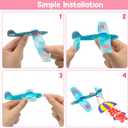 28 Pack Valentines Day Gifts for Kids, Foam Airplanes Party Favor Set with Valentines Greeting Cards for Kids, Valentine's Day School Prize Party Favor, Classroom Exchange Gift Set