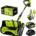 40V Cordless Snow Shovel, 13 Inch 4.0Ah Electric Snow Shovel with Directional Plate, Brushless Cordless Snow Blower for Pathway, Patio, Deck, Driveway, Green