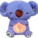 Anxiety Stuffed Animal - Relief Koala Bear for Adults & Kids, Soothing Plush with Breathing Motion, Calming Sleep Buddy, Music & Lights (Battery-Free)