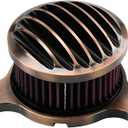 HDBUBALUS Motorcycle Air Filter Aluminum Air Cleaner Intake System Kit Fit for Harley Sportster 48 XL883 XL1200 2004-2023 Bronze