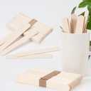 1200 Pieces Large Wooden Wax Sticks, 6-Inch Wood Waxing Sticks Wax Spatulas Applicator, Wood Craft Sticks for Body Hair Removal, Tongue Depressors, Popsicle Sticks
