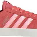 adidas Women's VL Court 3.0 Sneaker, Preloved Scarlet/ Pink Spark/ Almost Yellow, 7.5